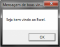 Adicionar Mensagem ao Abrir Excel (Mensagem Simples)